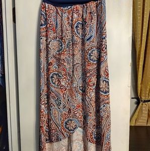 Long paisley skirt